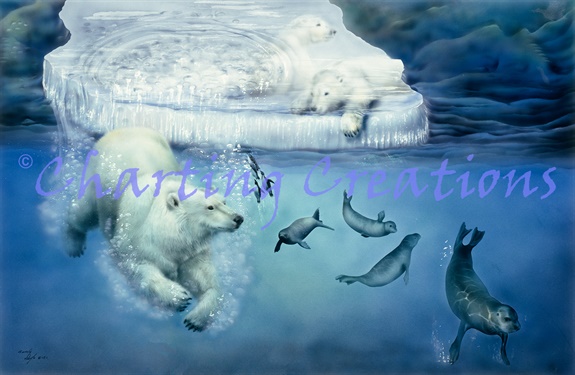 Polar Bear And Seals